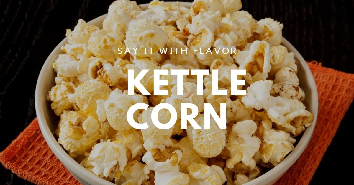 Kettle corn popcorn in a bowl