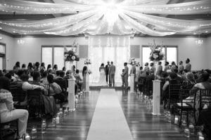 Burrage sharing wedding vows